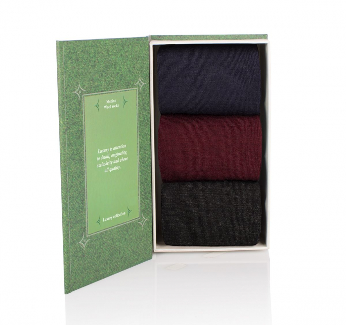 Sosete 3/4 Fine Merino Luxury Box 3 buc. [4]