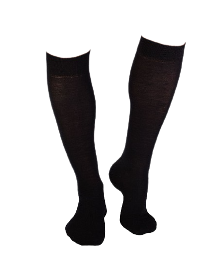 Sosete fine lungi 3/4 din Lână Negru [5]