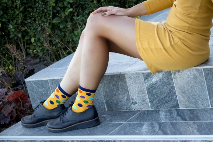 Sosete bambus buline Orange Yellow [4]
