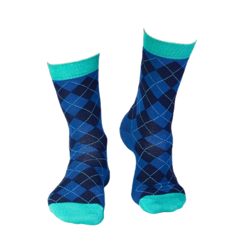 Sosete bambus COMFORT FEET Argyle Dark Blue [8]