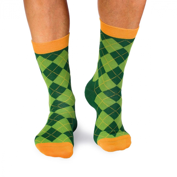 Sosete bambus COMFORT FEET Argyle Dark Green [2]
