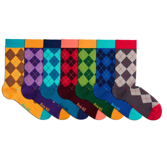 Sosete bambus COMFORT FEET Argyle Luxury Box 7 Buc. [2]