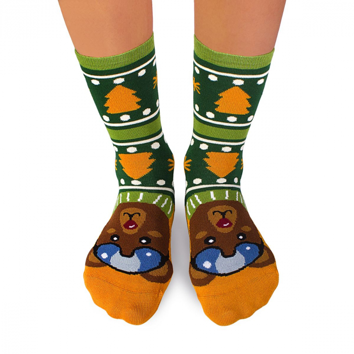 Sosete bambus de craciun Comfort Feet Socks CHRISTMAS BEAR [2]