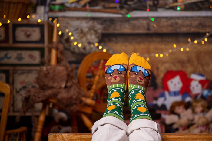 Sosete bambus de craciun Comfort Feet Socks CHRISTMAS BEAR [3]