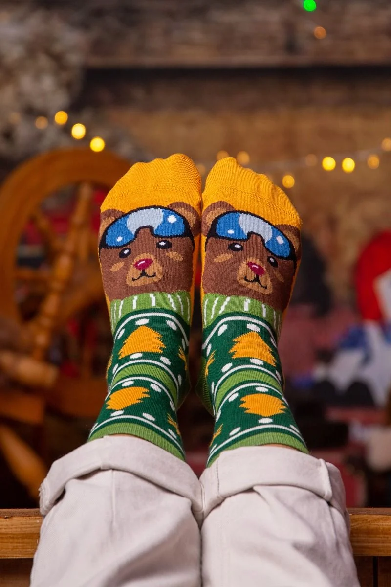 Sosete bambus de craciun Comfort Feet Socks CHRISTMAS BEAR [4]