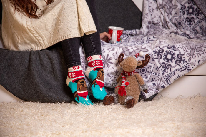 Sosete bambus de craciun Comfort Feet Socks CHRISTMAS DEER [5]
