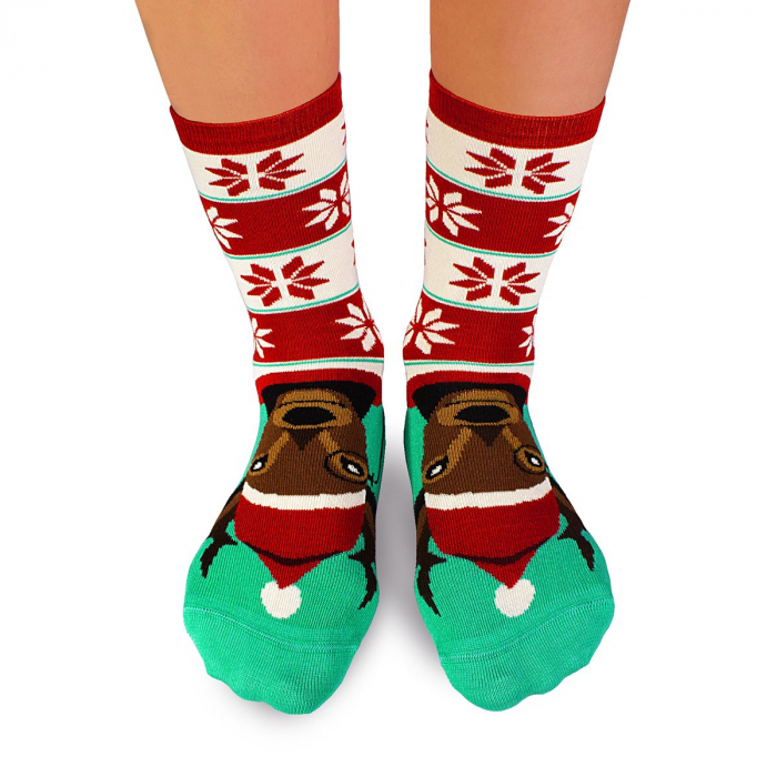 Sosete bambus de craciun Comfort Feet Socks CHRISTMAS DEER [2]
