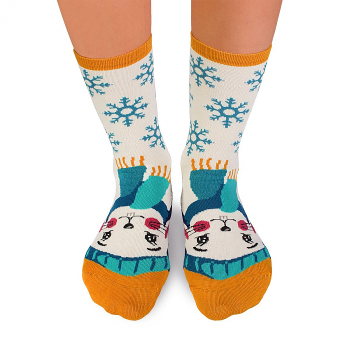 Sosete bambus de craciun Comfort Feet Socks CHRISTMAS RABBIT [2]