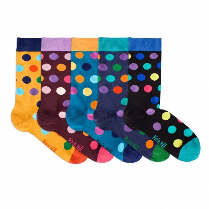 Sosete bambus Dots Luxury Box 5 BUC. [2]