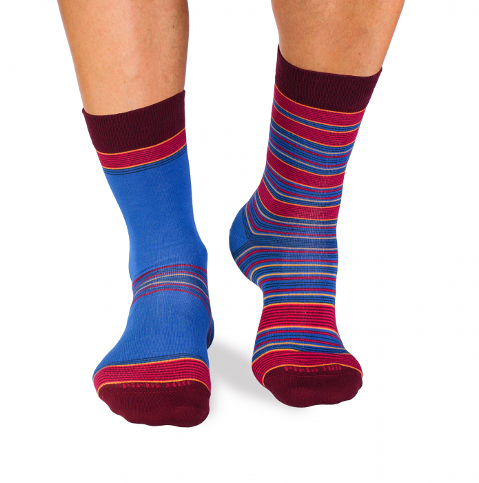 Sosete bambus dungi Burgundy Blue [3]
