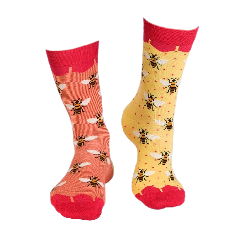 Sosete bambus FINE BAMBOO Bees - Yellow [4]