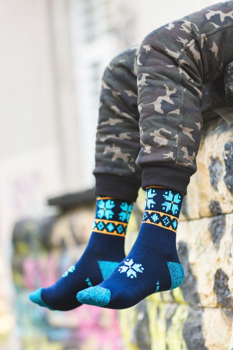 Sosete bumbac Active Lifestyle Socks ETHNO Dark Blue [5]