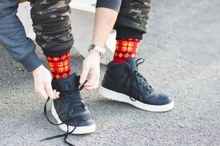 Sosete bumbac Active Lifestyle Socks ETHNO Red [3]