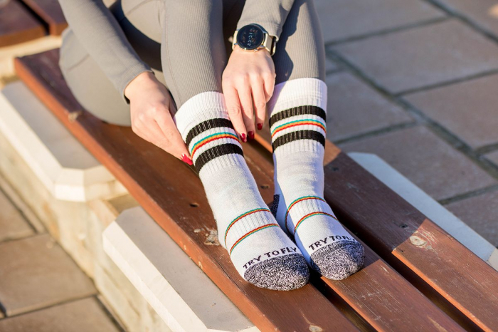 Sosete bumbac Active Lifestyle Socks RINGS White Black [2]