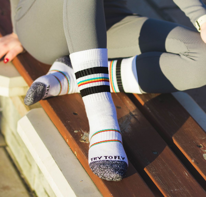 Sosete bumbac Active Lifestyle Socks RINGS White Black [3]