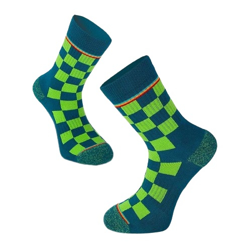 Sosete bumbac Active Lifestyle Socks Squares Verde Petrol [3]