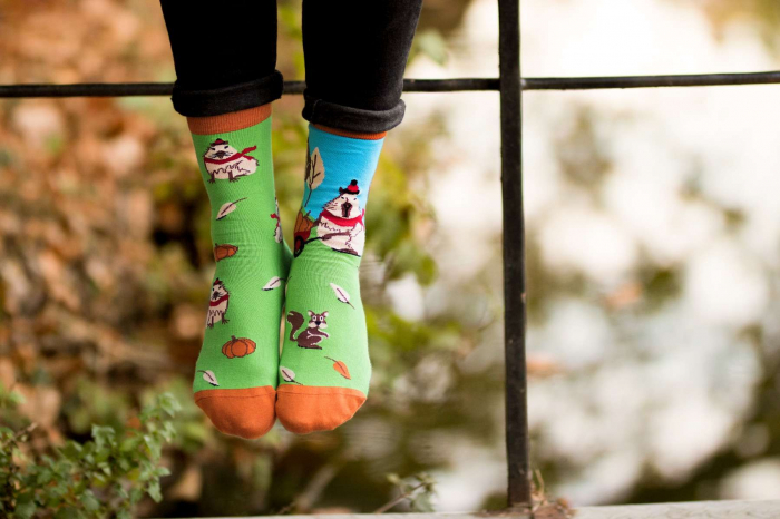 Sosete bumbac Arty Socks Capybara Verde [3]