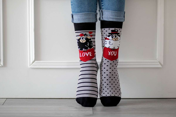 Set 4 perechi de sosete bumbac Arty Socks Oita Indragostita in cutie cadou [7]