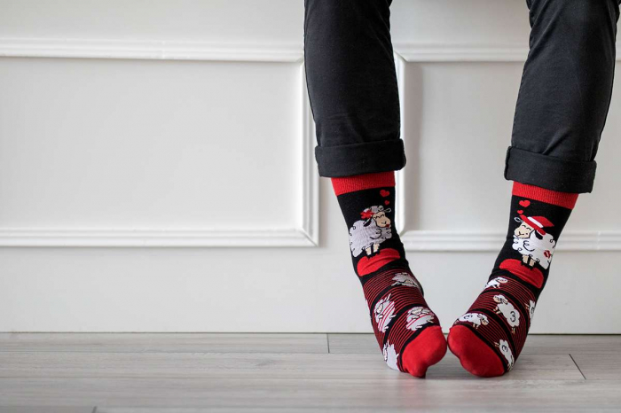 Sosete bumbac Arty Socks Oita Indragostita Negru [6]