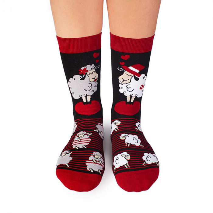 Sosete bumbac Arty Socks Oita Indragostita Negru [2]