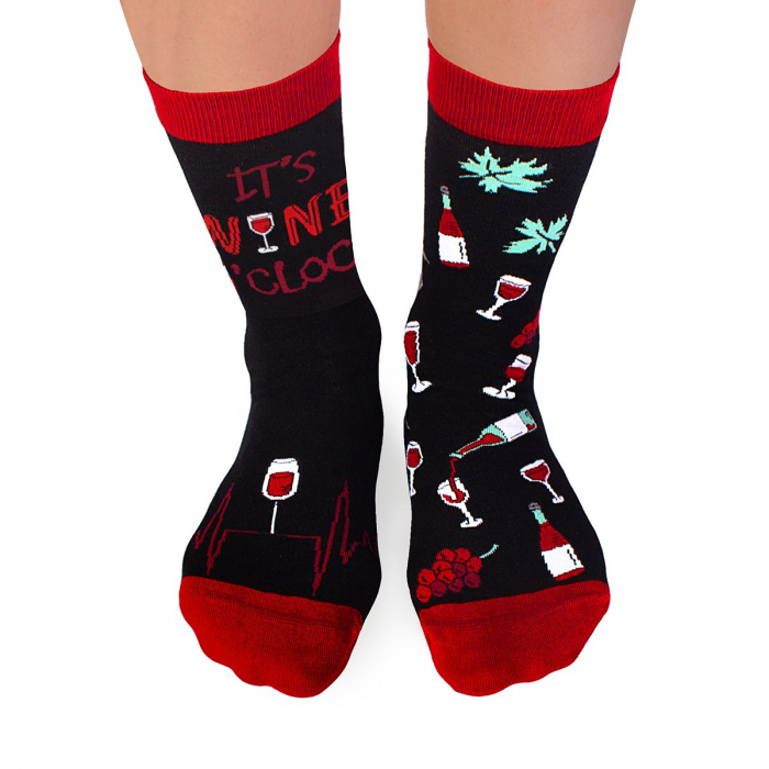 Sosete bumbac Arty Socks WINERY Black [2]