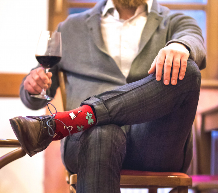 Sosete bumbac Arty Socks WINERY Bordeaux [7]