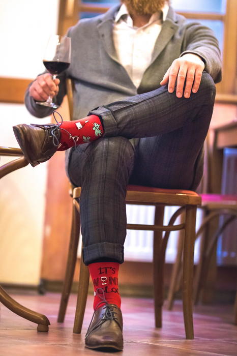 Sosete bumbac Arty Socks WINERY Bordeaux [8]