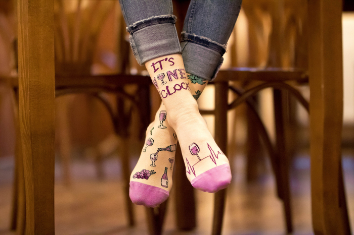 Sosete bumbac Arty Socks WINERY Ecru [3]