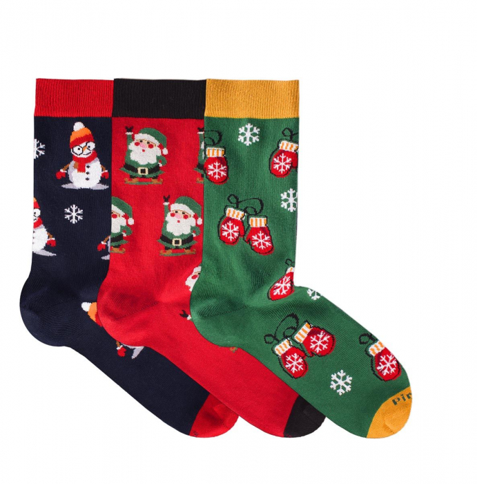 Sosete bumbac Christmas Box2, 3 BUC. [4]