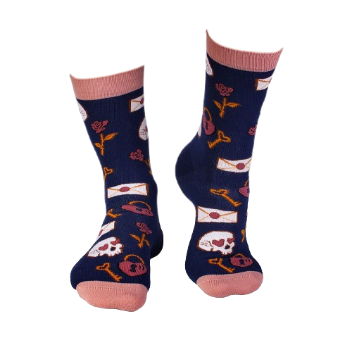 Sosete bumbac Colour Cotton Socks ST VALENTINE'S DAY Jeans [5]