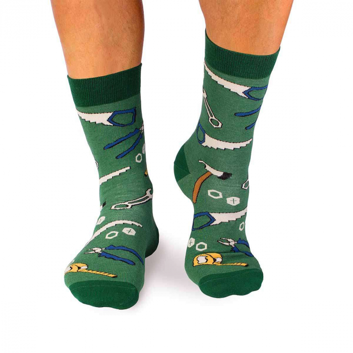 Sosete bumbac Fine Cotton Dorel Instalatorul Verde [2]
