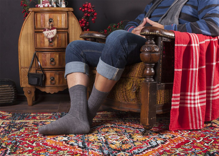 Sosete Merino & fular Gray [4]