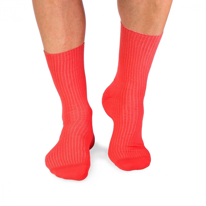 Sosete bumbac lungi fara elastic Coral [3]