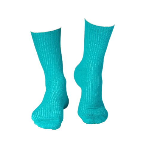 Sosete bumbac lungi fara elastic Mint [8]