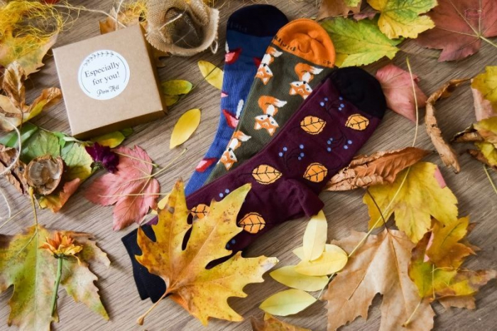 Sosete Bumbac Luxury BOX Colour Cotton Socks AUTUMN 7 buc [3]