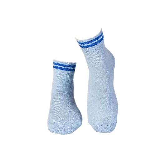 Sosete bumbac organic albastre cu 2 dungi albastru inchis Active Day [3]