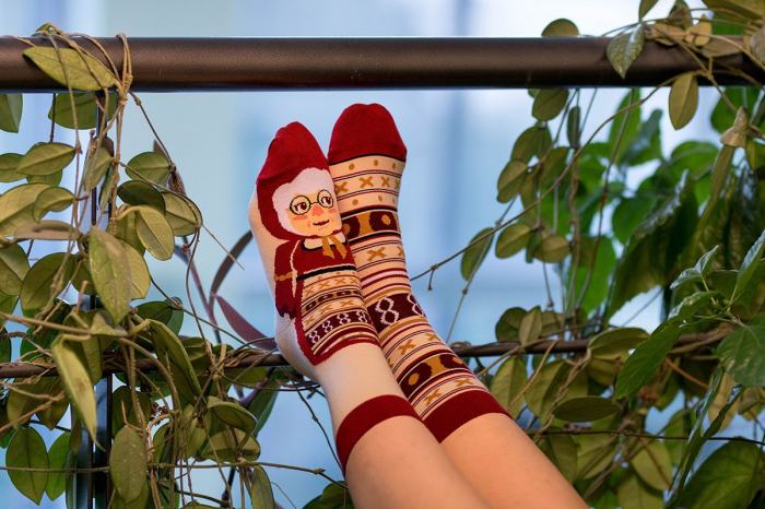 Sosete bumbac organic ARTY SOCKS Bunicuta Ecru [3]