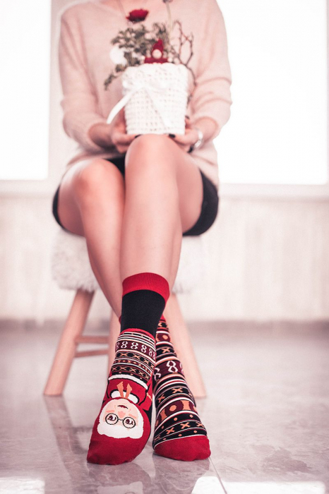 Sosete bumbac organic ARTY SOCKS Bunicuta Negru [5]
