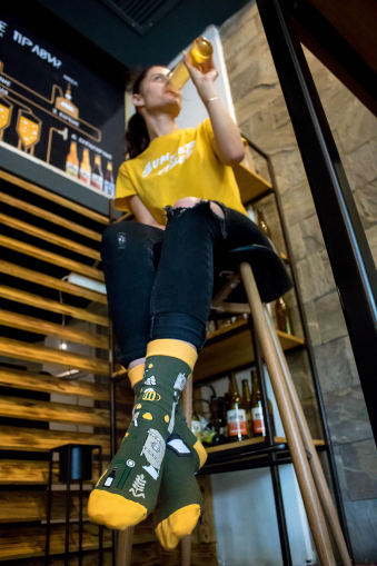 Sosete bumbac organic ARTY SOCKS Craft Beer [4]