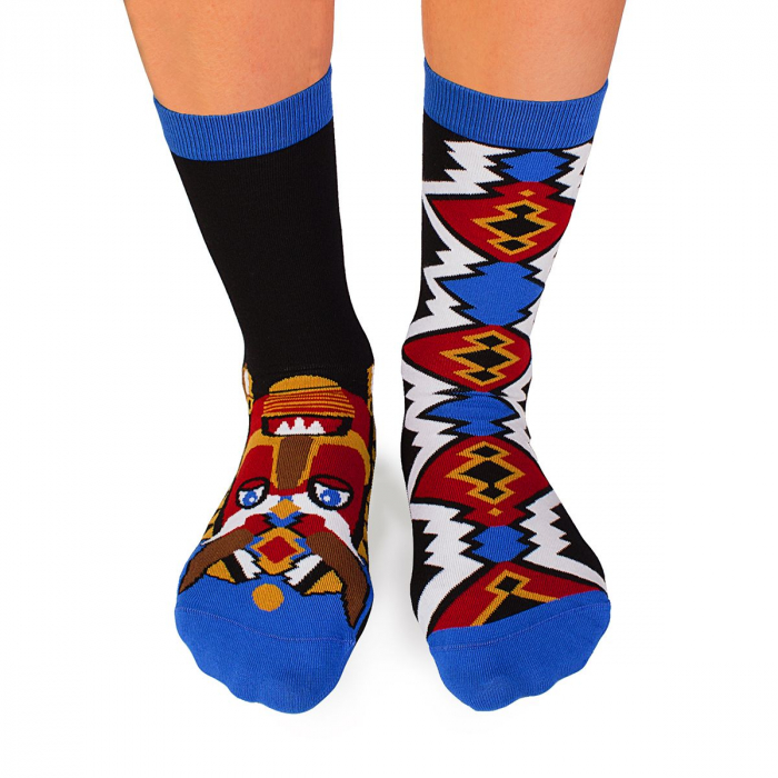 Sosete bumbac organic ARTY SOCKS Mask Black [2]