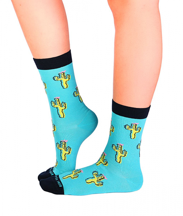 Sosete bumbac organic COLOUR COTTON Cactus [2]