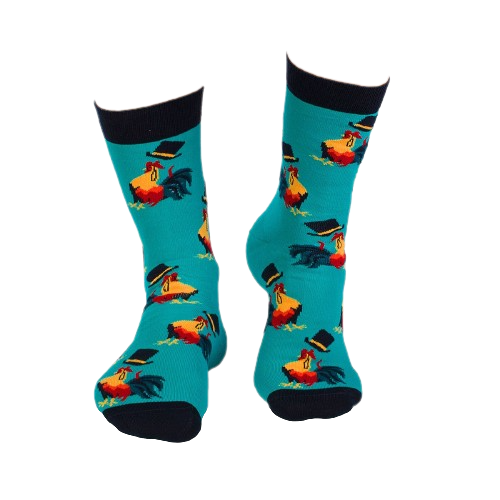 Sosete bumbac organic COLOUR COTTON Rooster MINT [4]