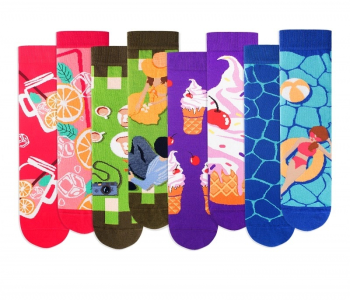 Sosete bumbac Summer BOX, 4 BUC. [2]