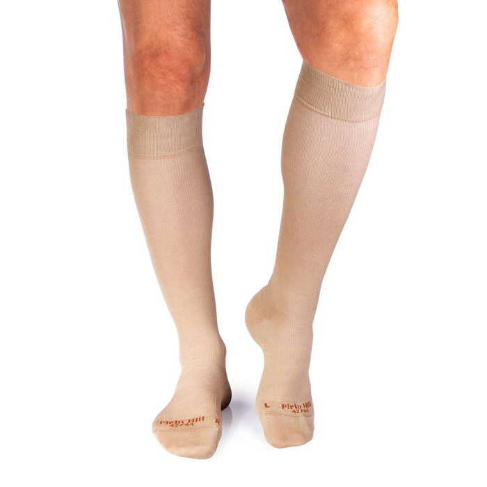 Șosete compresive lungi 3/4 din Bumbac Mercerizat Bej [7]