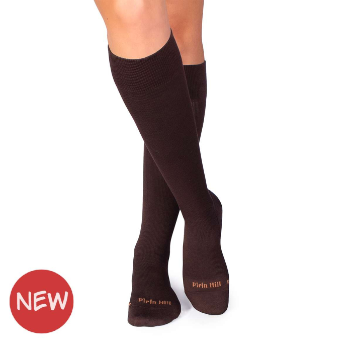 Șosete compresive lungi 3/4 din Bumbac Mercerizat Maro [4]