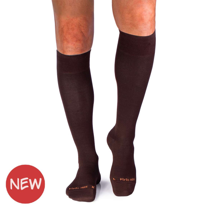 Șosete compresive lungi 3/4 din Bumbac Mercerizat Maro [3]