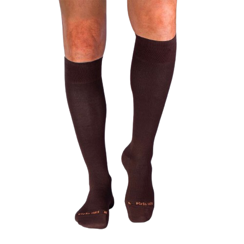 Șosete compresive lungi 3/4 din Bumbac Mercerizat Maro [2]