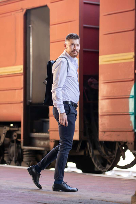 Șosete compresive pentru gambe late lungi 3/4 din Bumbac Mercerizat Albastru [3]