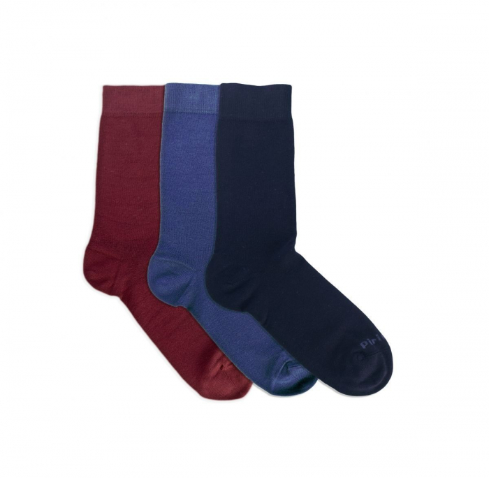 Sosete confortabile bambus Bordeaux & Blue Comfort Feet Box 3 buc. [2]