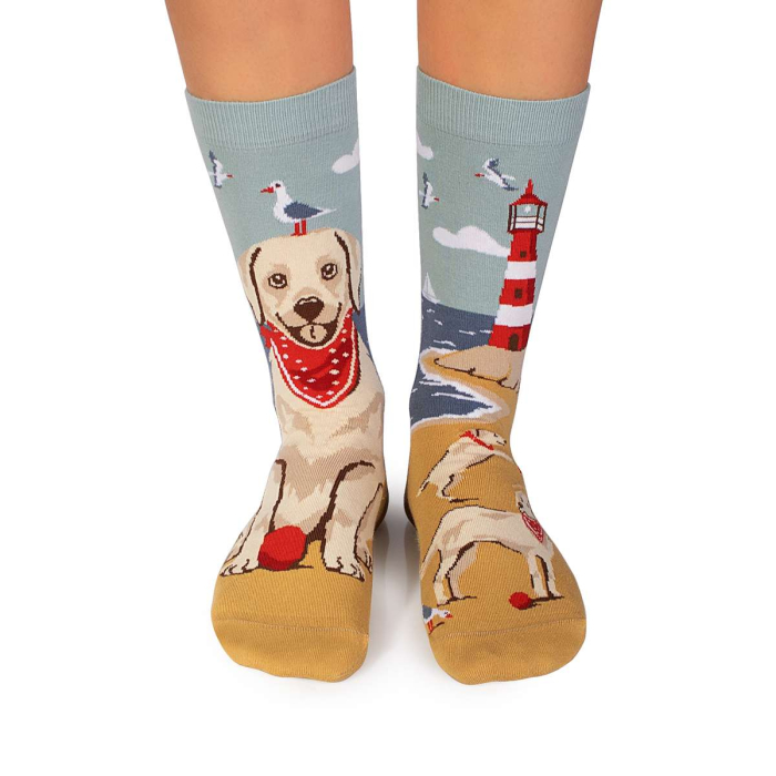 Șosete din bumbac Arty Socks cu Golden Retriever [2]
